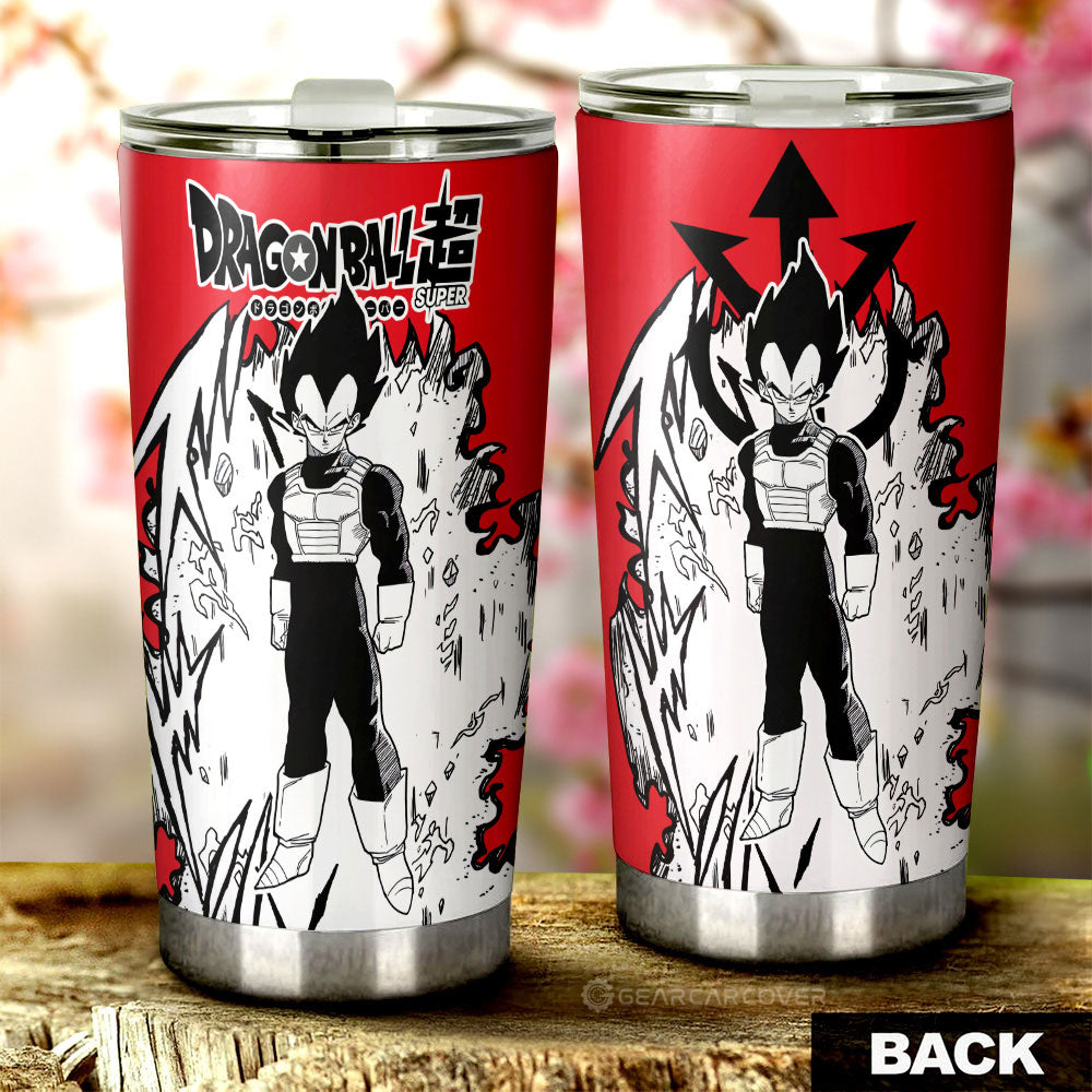 Vegeta Tumbler Cup Custom Car Accessories Manga Style For Fans - Gearcarcover - 3