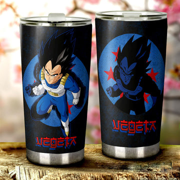 Vegeta Tumbler Cup Custom Dragon Ball Car Accessories - Gearcarcover - 1