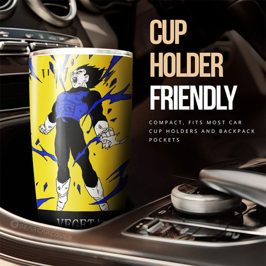 Vegeta Tumbler Cup Custom Manga Color Style - Gearcarcover - 2