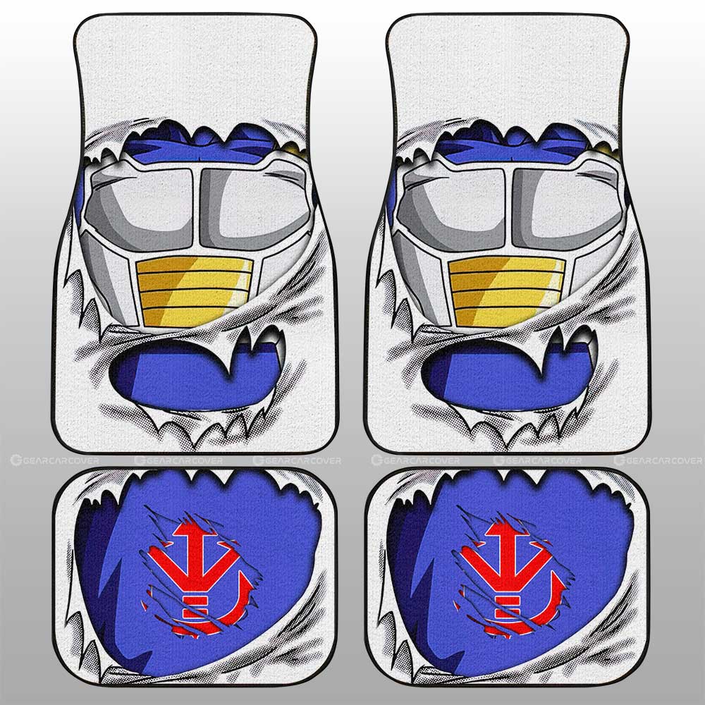 Vegeta Uniform Car Floor Mats Custom - Gearcarcover - 1