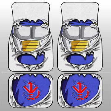 Vegeta Uniform Car Floor Mats Custom - Gearcarcover - 1