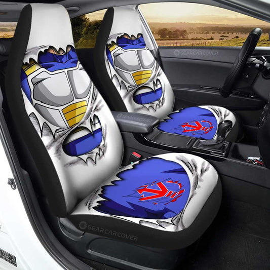 Vegeta Uniform Car Seat Covers Custom - Gearcarcover - 1