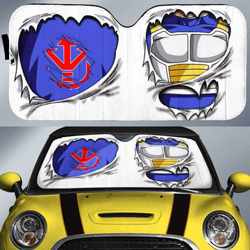 Vegeta Uniform Car Sunshade Custom - Gearcarcover - 1