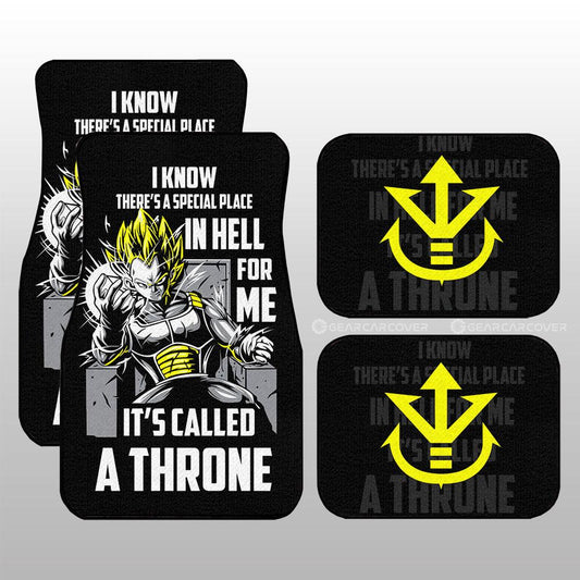Vegeta's Throne Essential Car Floor Mats Custom Gift For Dragon Ball Anime Fans - Gearcarcover - 1