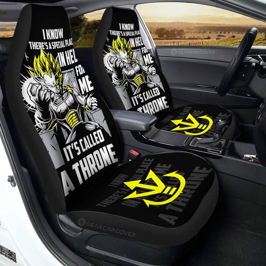 Vegeta's Throne Essential Car Seat Covers Custom Gift For Fans - Gearcarcover - 1