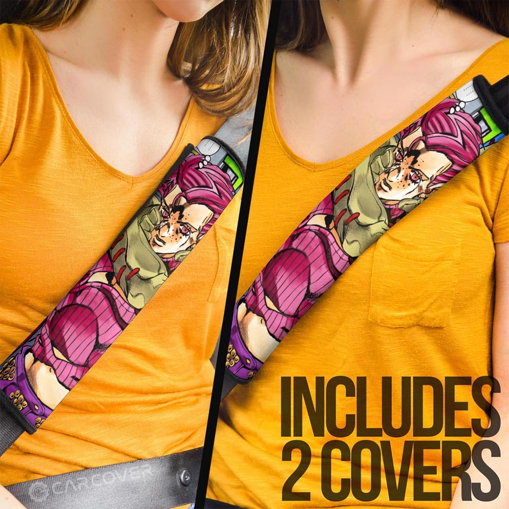 Vinegar Doppio Seat Belt Covers Custom Bizarre Adventure Car Accessories - Gearcarcover - 3