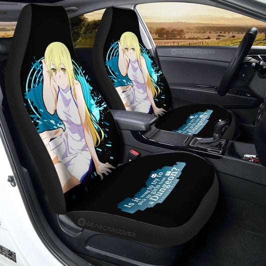 Waifu Girl Ais Wallenstein Car Seat Covers Custom Dungeon Ni Deai Wo Motomeru Car Accessories - Gearcarcover - 1