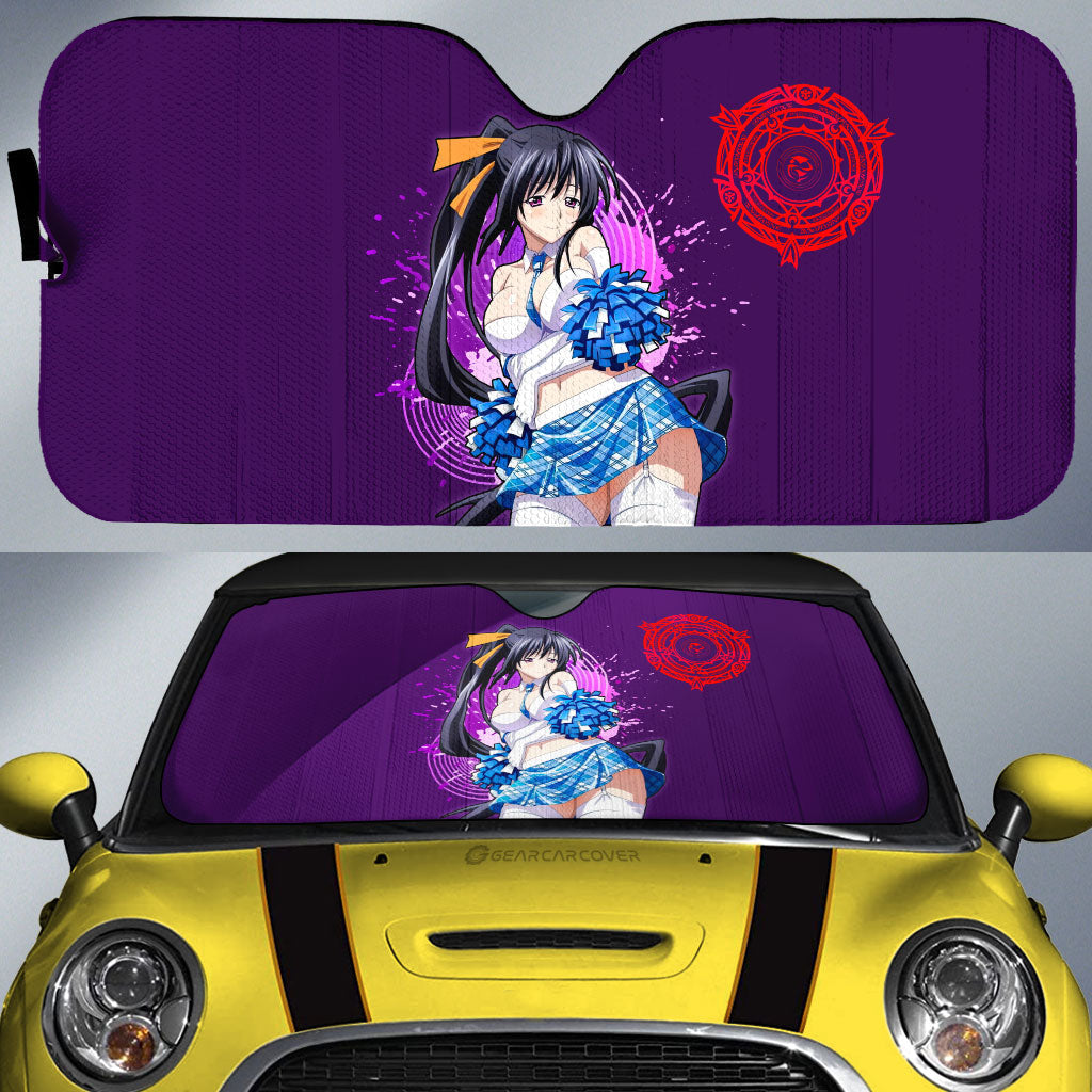 Waifu Girl Akeno Car Sunshade Custom High School DxD - Gearcarcover - 1