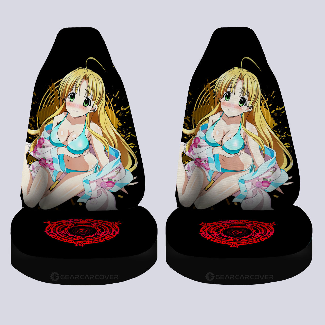 Waifu Girl Asia Argento Car Seat Covers Custom High School DxDs - Gearcarcover - 4