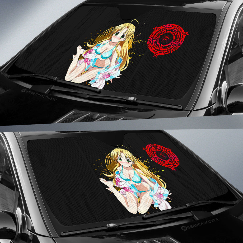 Waifu Girl Asia Argento Car Sunshade Custom High School DxDs - Gearcarcover - 2