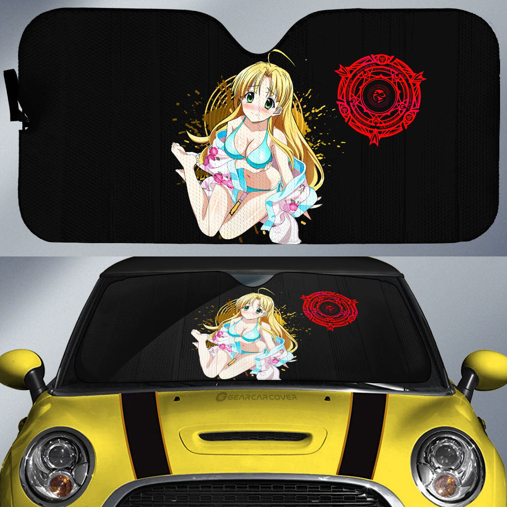 Waifu Girl Asia Argento Car Sunshade Custom High School DxDs - Gearcarcover - 1