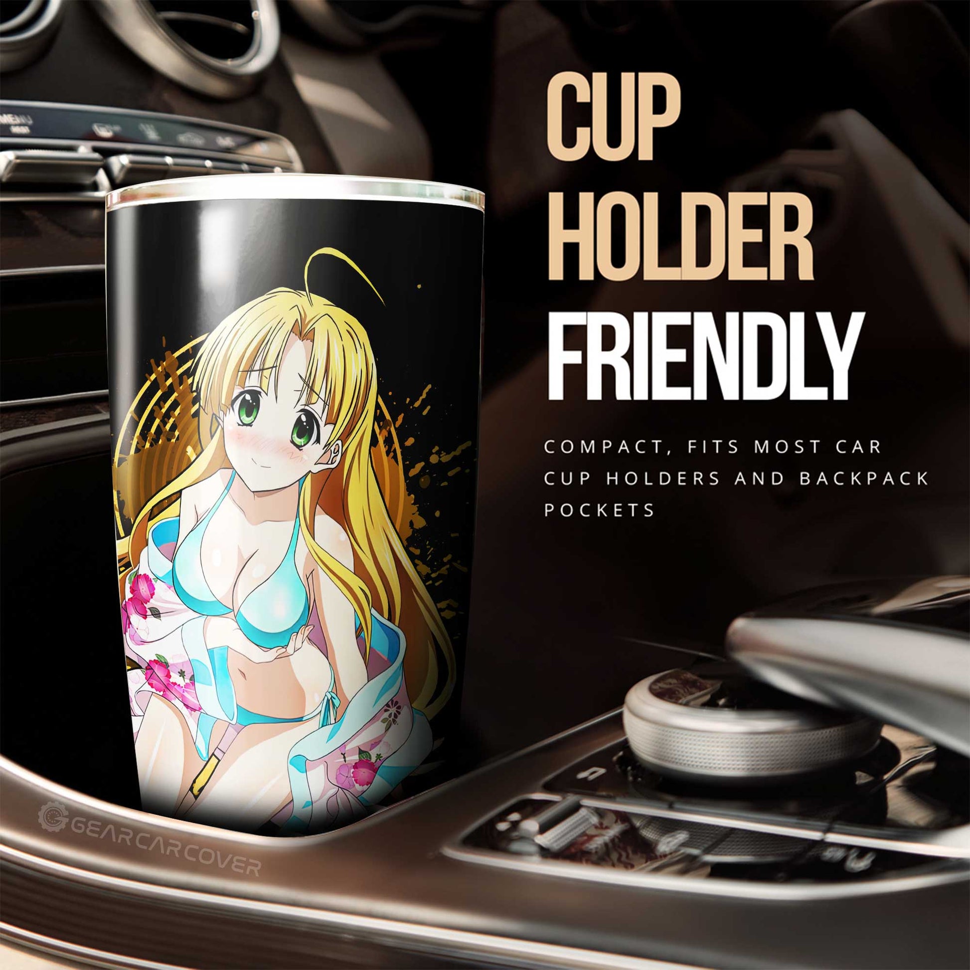 Waifu Girl Asia Argento Tumbler Cup Custom High School DxDs - Gearcarcover - 2