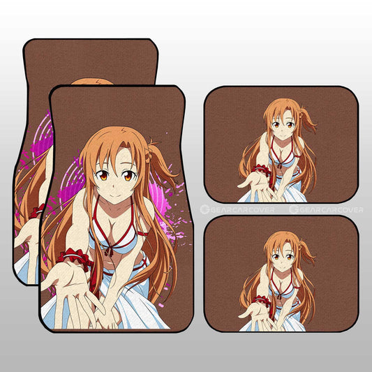 Waifu Girl Asuna Yuuki Car Floor Mats Custom Car Accessories - Gearcarcover - 1