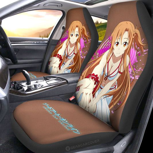 Waifu Girl Asuna Yuuki Car Seat Covers Custom Car Accessories - Gearcarcover - 2