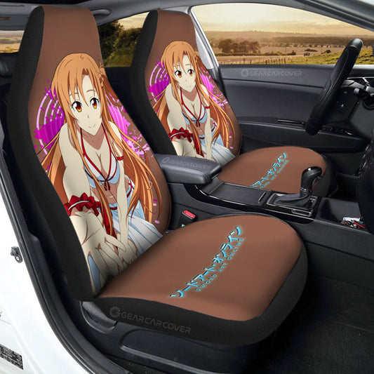 Waifu Girl Asuna Yuuki Car Seat Covers Custom Car Accessories - Gearcarcover - 1