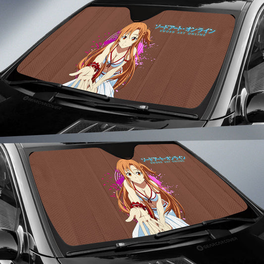 Waifu Girl Asuna Yuuki Car Sunshade Custom Car Accessories - Gearcarcover - 2