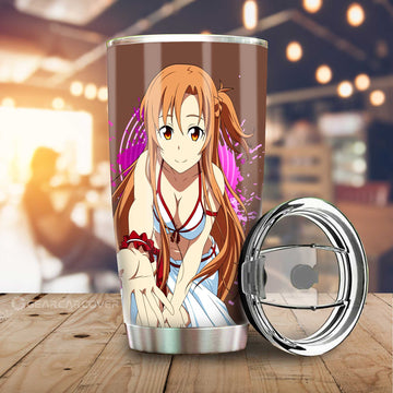 Waifu Girl Asuna Yuuki Tumbler Cup Custom Car Accessories - Gearcarcover - 1