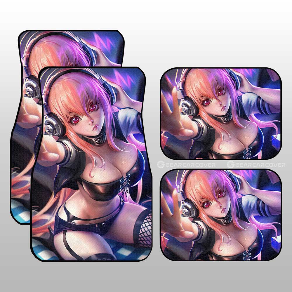 Waifu Girl Car Floor Mats Custom - Gearcarcover - 1