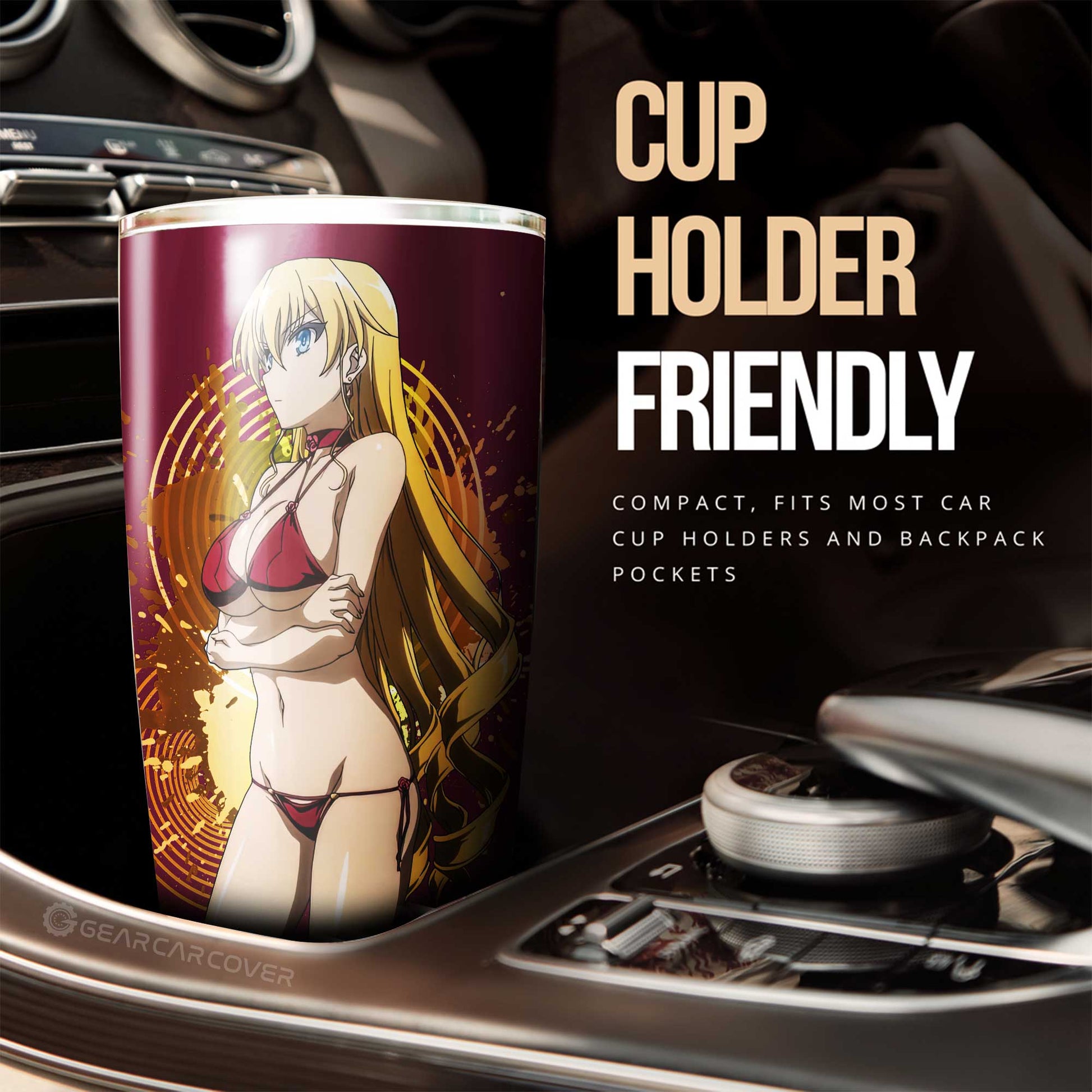 Waifu Girl Claire Harvey Tumbler Cup Custom Hundred Car Accessories - Gearcarcover - 2