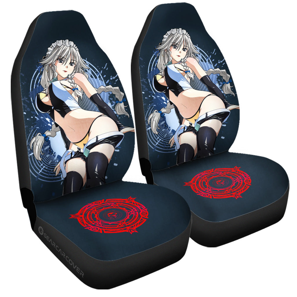 Waifu Girl Grayfia Lucifuge Car Seat Covers Custom High School DxDs - Gearcarcover - 3
