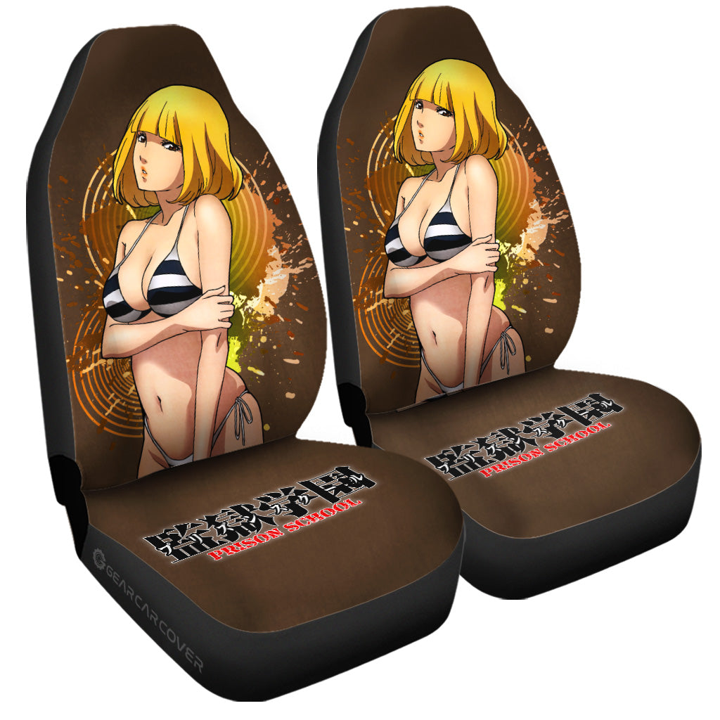 Waifu Girl Hana Midorikawa Car Seat Covers Custom Prison School Car Accessories - Gearcarcover - 3
