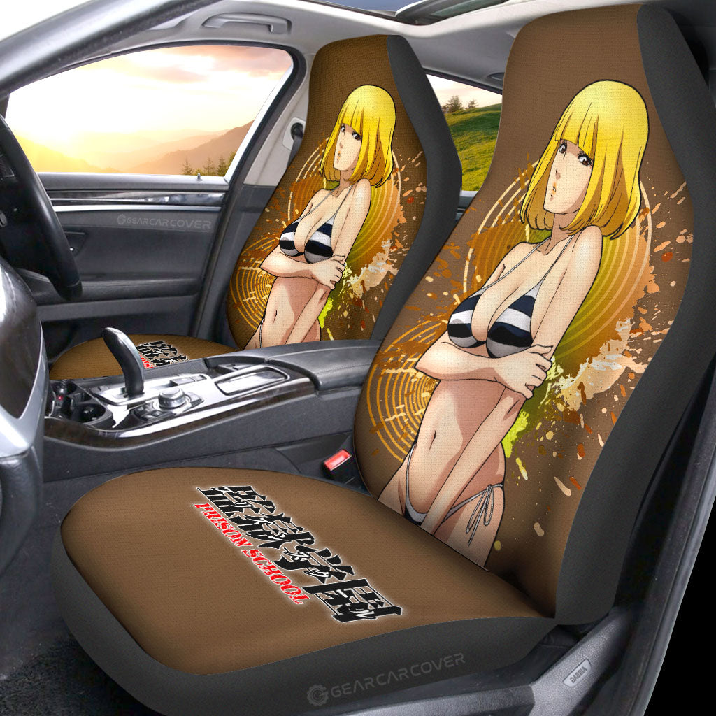 Waifu Girl Hana Midorikawa Car Seat Covers Custom Prison School Car Accessories - Gearcarcover - 2