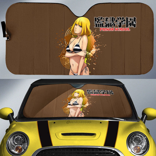 Waifu Girl Hana Midorikawa Car Sunshade Custom Prison School Car Accessories - Gearcarcover - 1