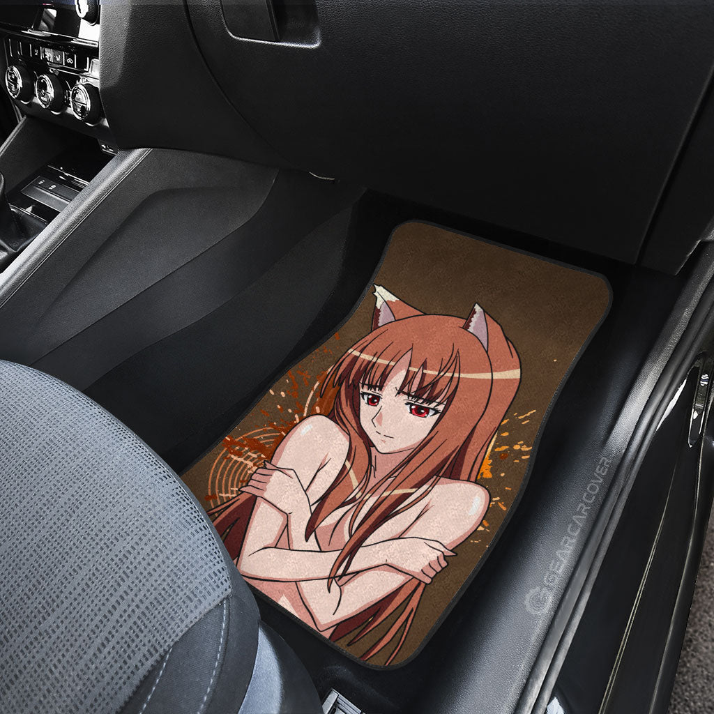 Waifu Girl Holo Car Floor Mats Custom Spice And Wolf Car Accessories - Gearcarcover - 4