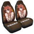 Waifu Girl Holo Car Seat Covers Custom Spice And Wolf Car Accessories - Gearcarcover - 3