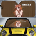 Waifu Girl Holo Car Sunshade Custom Spice And Wolf Car Accessories - Gearcarcover - 1