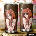 Waifu Girl Holo Tumbler Cup Custom Spice And Wolf Car Accessories - Gearcarcover - 3