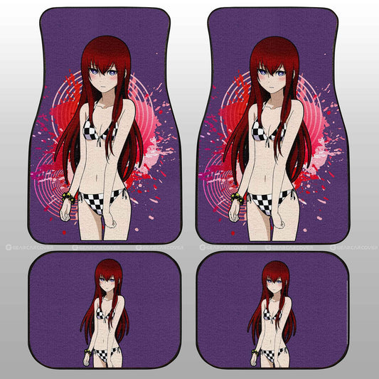 Waifu Girl Kurisu Makise Car Floor Mats Custom Car Accessories - Gearcarcover - 2