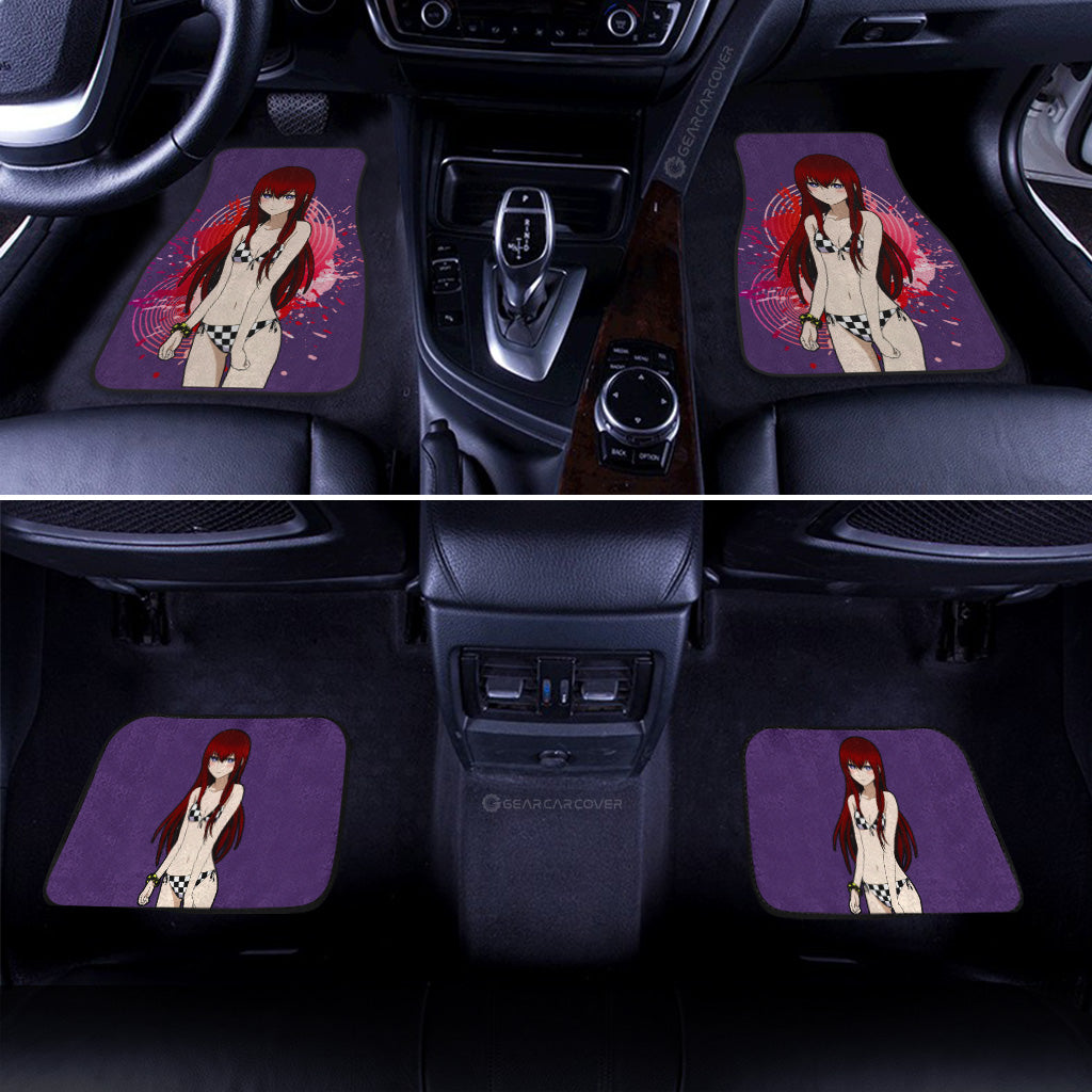 Waifu Girl Kurisu Makise Car Floor Mats Custom Car Accessories - Gearcarcover - 3