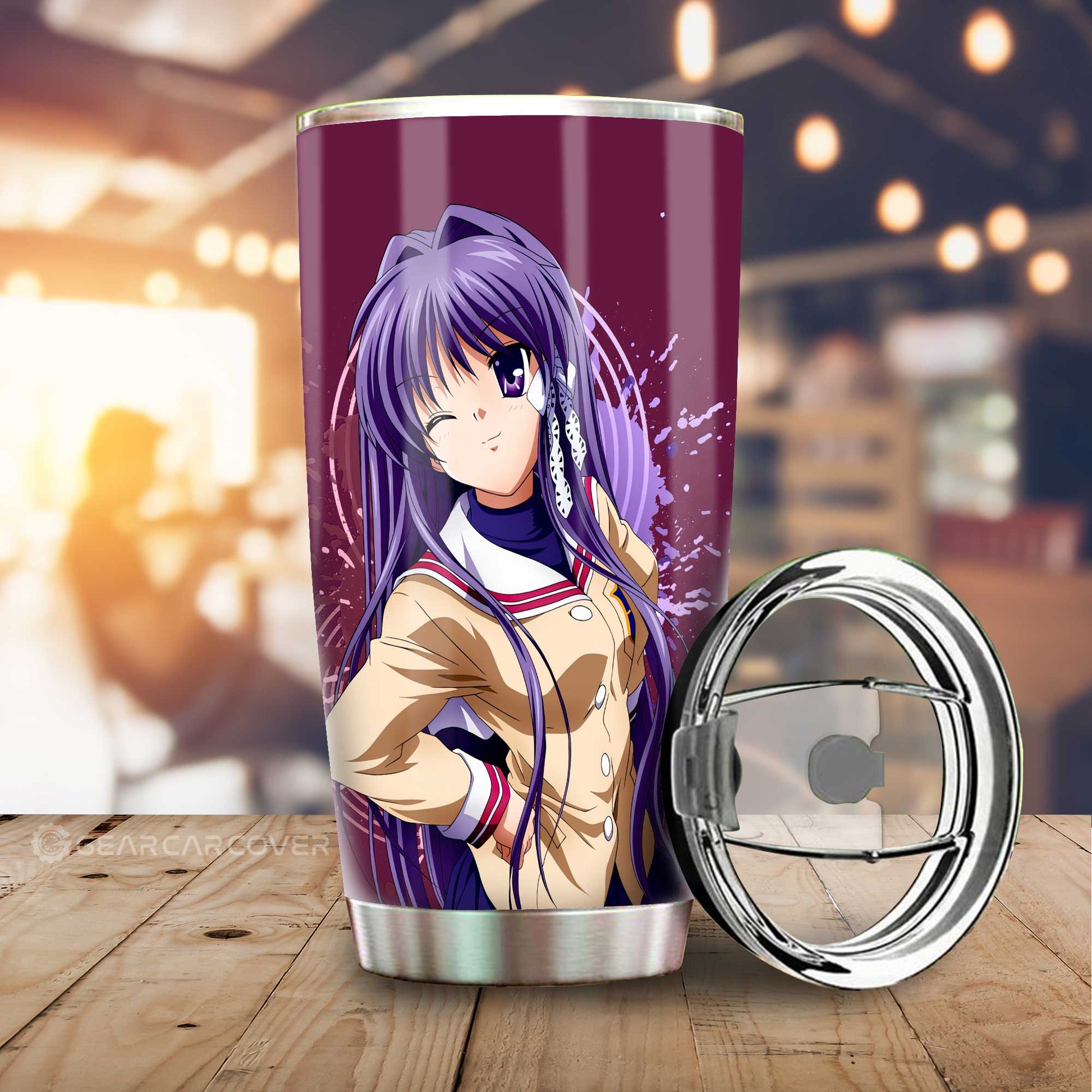 Waifu Girl Kyou Fujibayashi Tumbler Cup Custom Car Accessories - Gearcarcover - 1