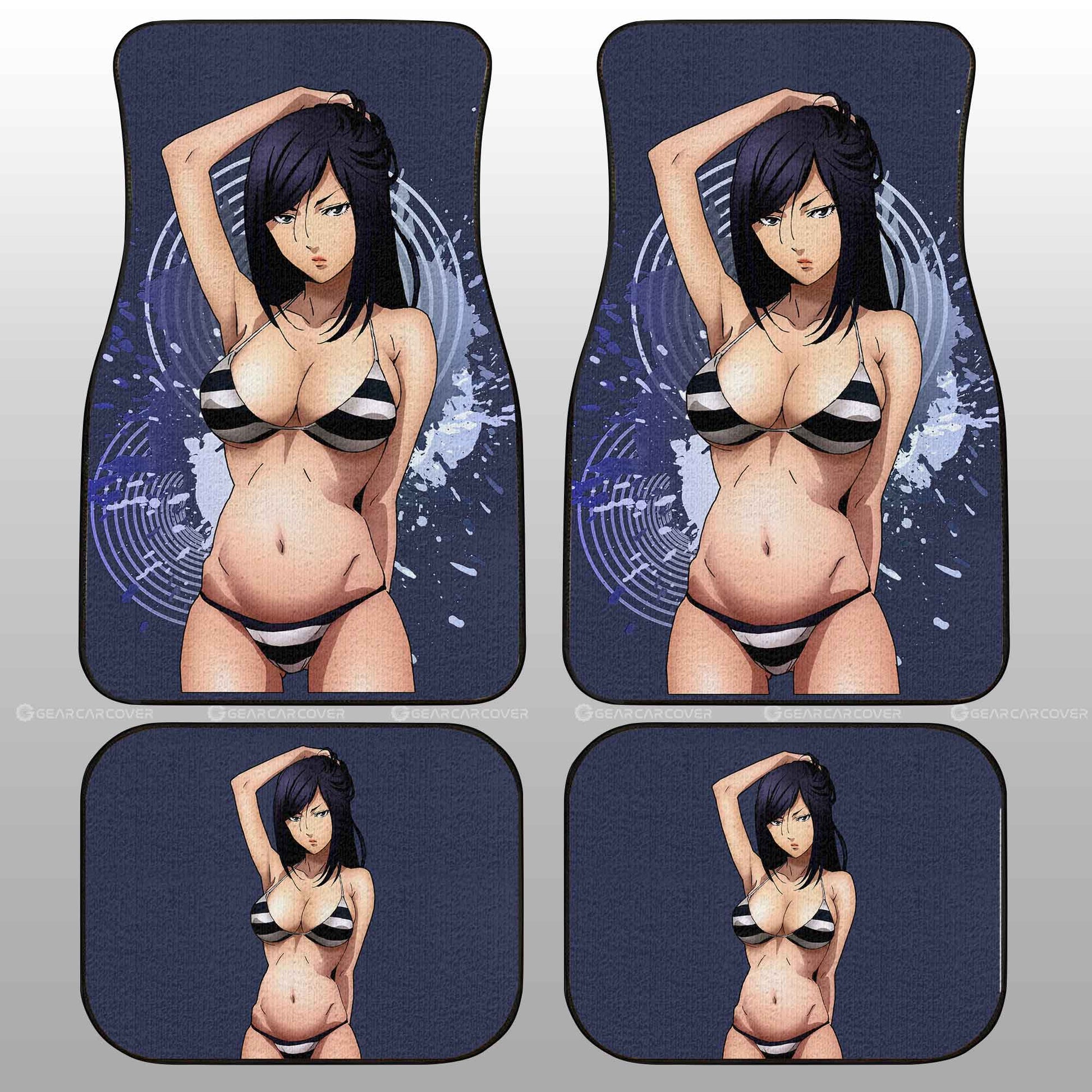 Waifu Girl Mari Kurihara Car Floor Mats Custom Prison School Car Accessories - Gearcarcover - 2