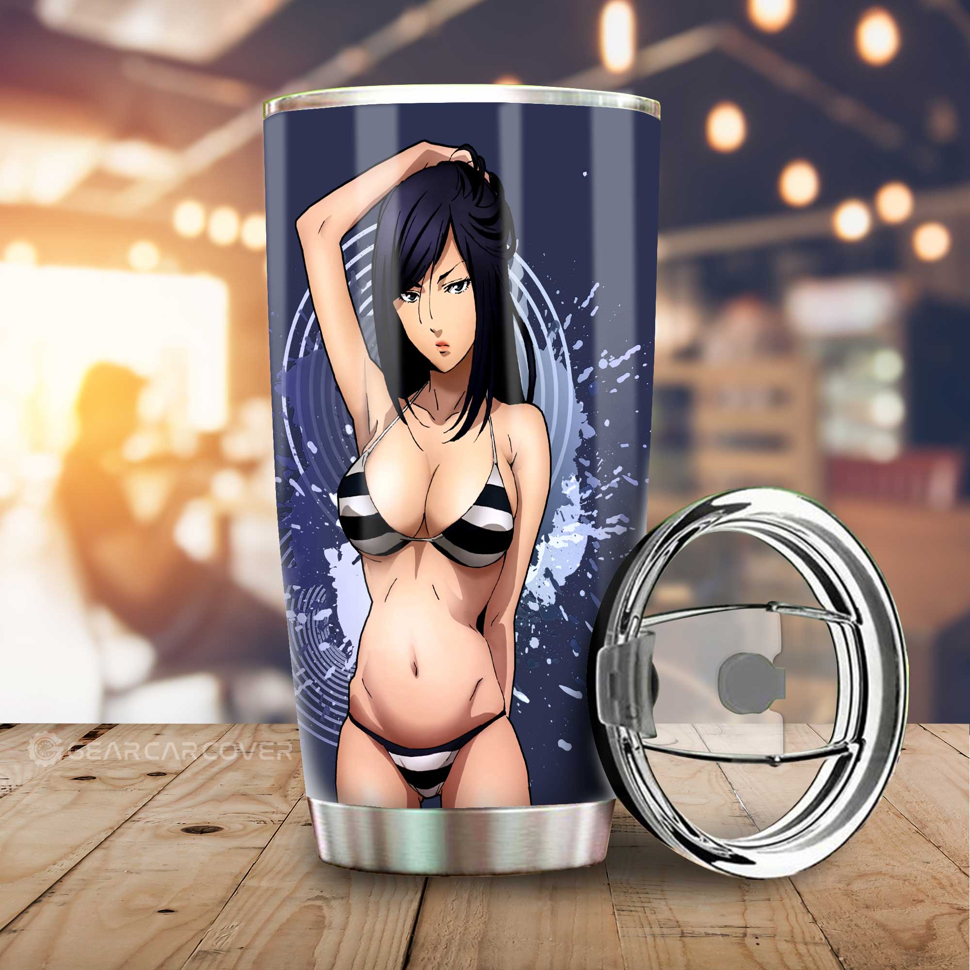 Waifu Girl Mari Kurihara Tumbler Cup Custom Prison School Car Accessories - Gearcarcover - 1