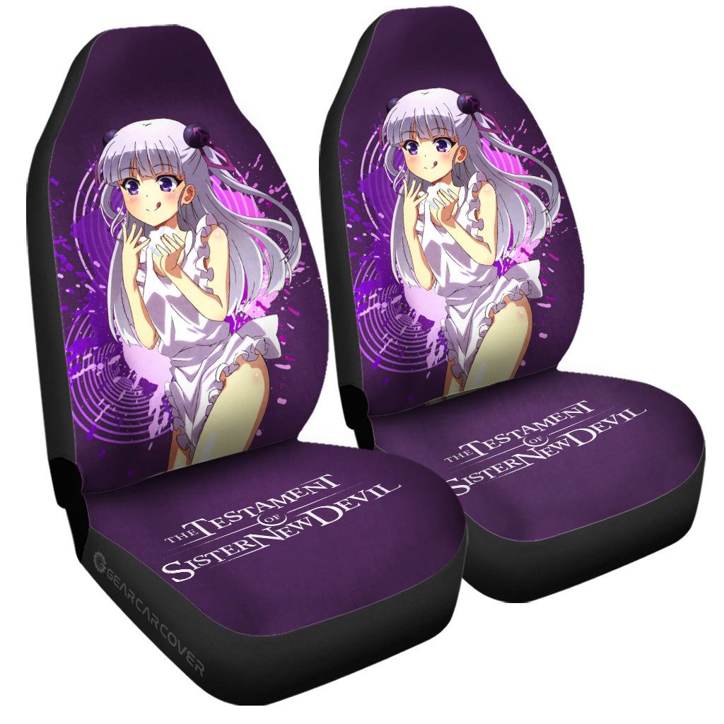 Waifu Girl Maria Naruse Car Seat Covers Custom The Testament of Sister New Devil Car Accessories - Gearcarcover - 3
