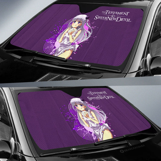 Waifu Girl Maria Naruse Car Sunshade Custom The Testament of Sister New Devil Car Accessories - Gearcarcover - 2