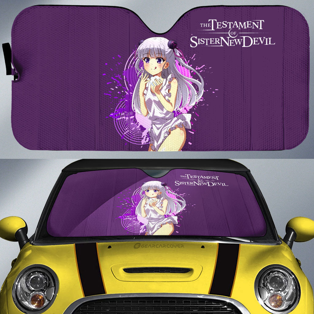 Waifu Girl Maria Naruse Car Sunshade Custom The Testament of Sister New Devil Car Accessories - Gearcarcover - 1