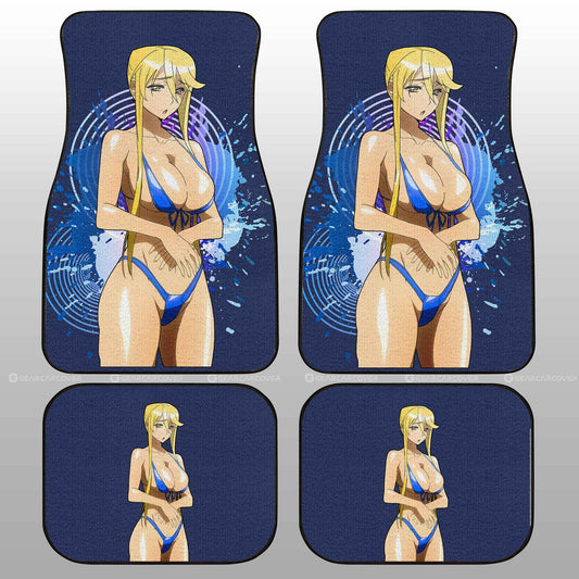Waifu Girl Marikawa Shizuka Car Floor Mats Custom High School Of The Dead Car Accessories - Gearcarcover - 2