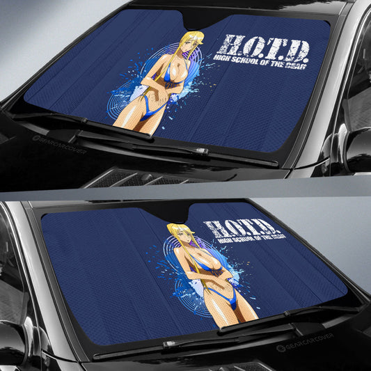 Waifu Girl Marikawa Shizuka Car Sunshade Custom High School Of The Dead Car Accessories - Gearcarcover - 2