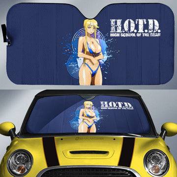 Waifu Girl Marikawa Shizuka Car Sunshade Custom High School Of The Dead Car Accessories - Gearcarcover - 1