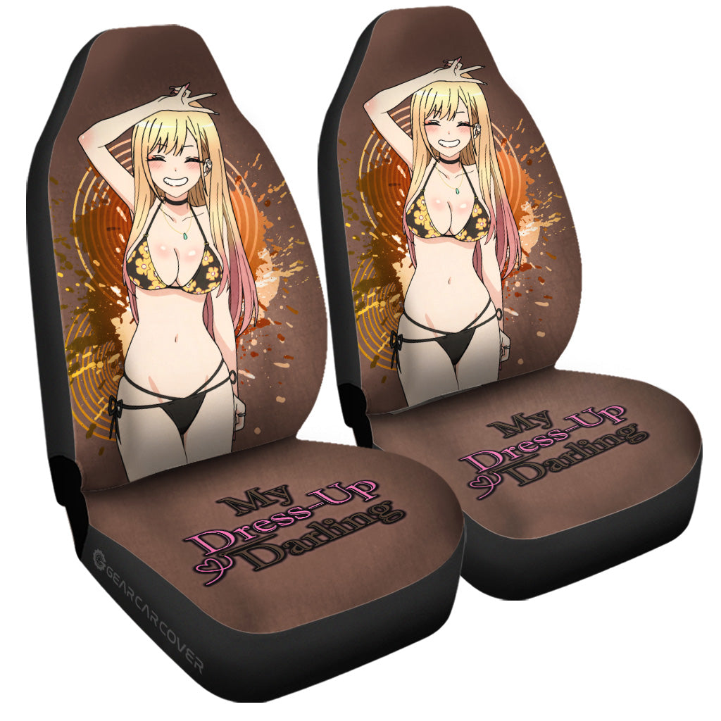 Waifu Girl Marin Kitagawa Car Seat Covers Custom Sono Bisque Doll wa Koi wo Suru Car Accessories - Gearcarcover - 3