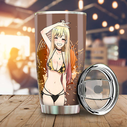 Waifu Girl Marin Kitagawa Tumbler Cup Custom Sono Bisque Doll wa Koi wo Suru Car Accessories - Gearcarcover - 1