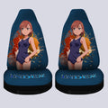 Waifu Girl Mikoto Misaka Car Seat Covers Custom A Certain Magical Index Car Accessories - Gearcarcover - 4