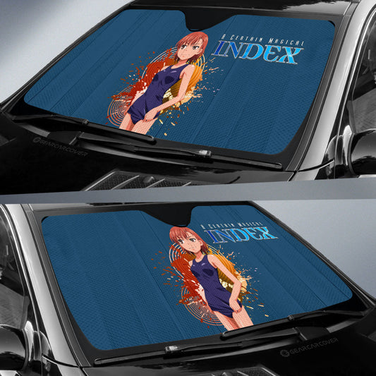 Waifu Girl Mikoto Misaka Car Sunshade Custom A Certain Magical Index Car Accessories - Gearcarcover - 2