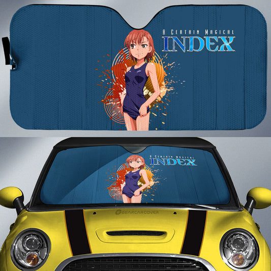 Waifu Girl Mikoto Misaka Car Sunshade Custom A Certain Magical Index Car Accessories - Gearcarcover - 1