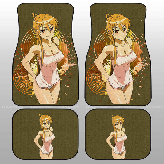 Waifu Girl Rei Miyamoto Car Floor Mats Custom High School Of The Dead Car Accessories - Gearcarcover - 2
