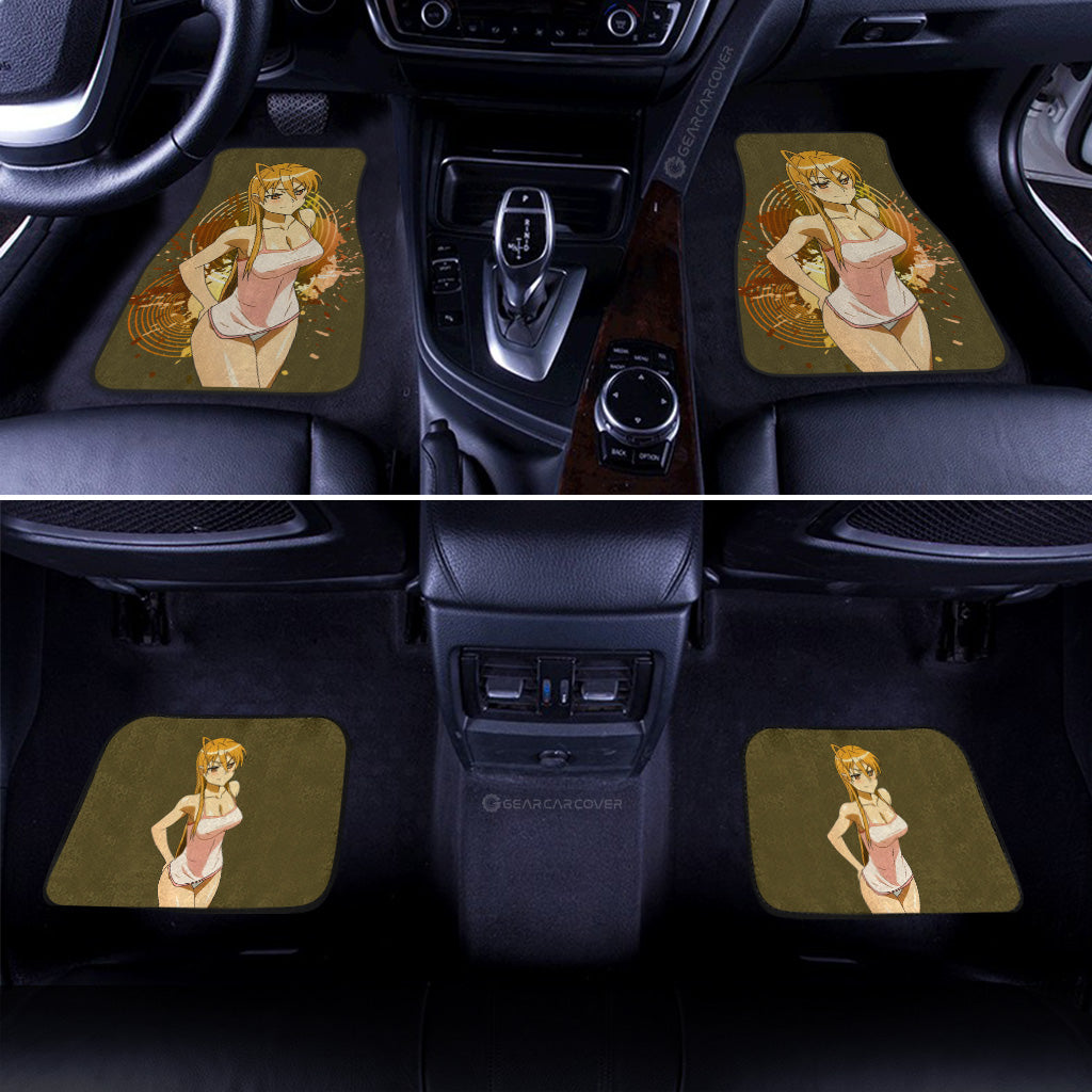 Waifu Girl Rei Miyamoto Car Floor Mats Custom High School Of The Dead Car Accessories - Gearcarcover - 3