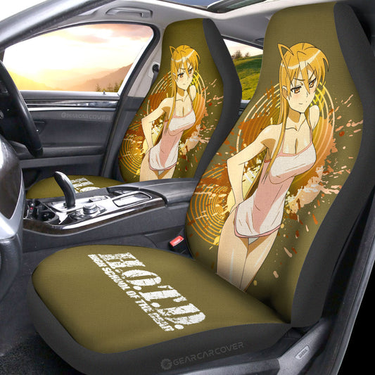Waifu Girl Rei Miyamoto Car Seat Covers Custom High School Of The Dead Car Accessories - Gearcarcover - 2